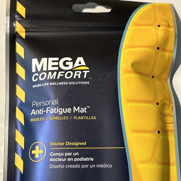 MEGA Comfort Insole Personal Anti Fatigue Mat (Dual Layered Memory Foam) Size 12 - Picture 6 of 9